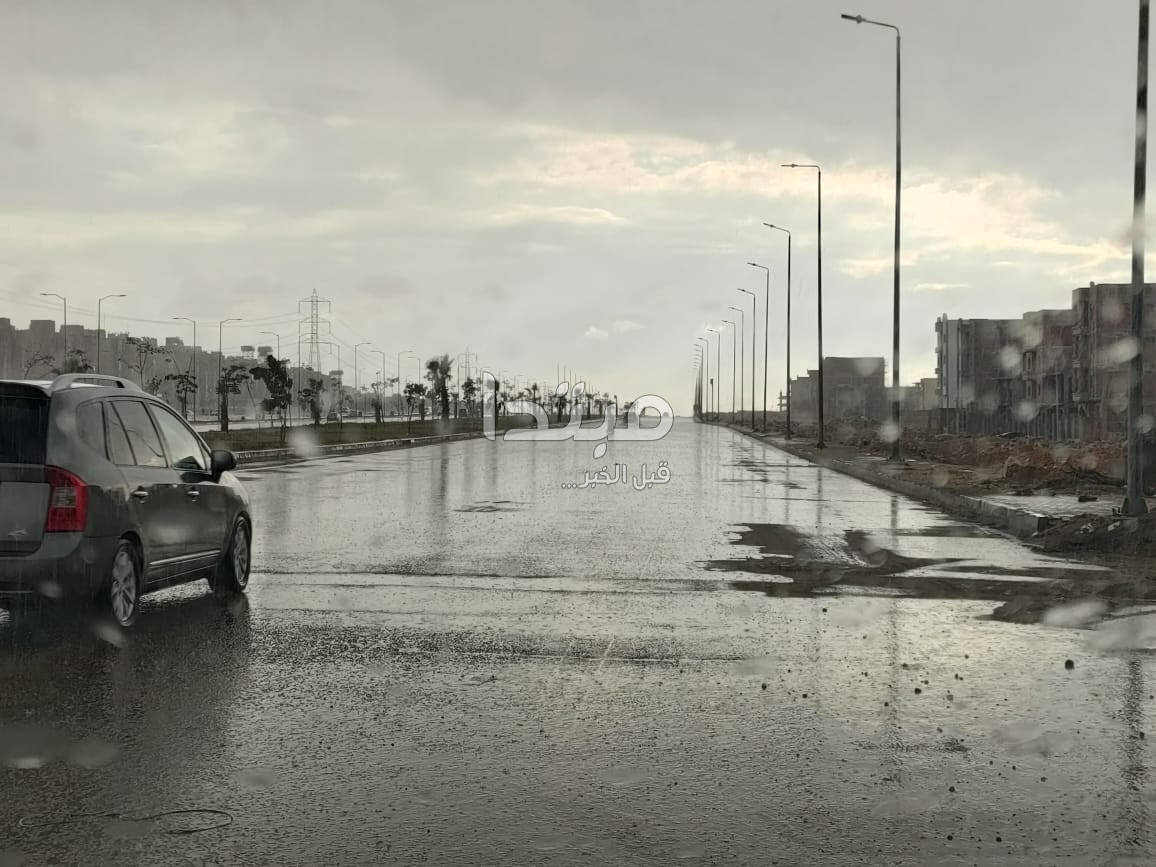 أمطار على مدينة 6 أكتوبر