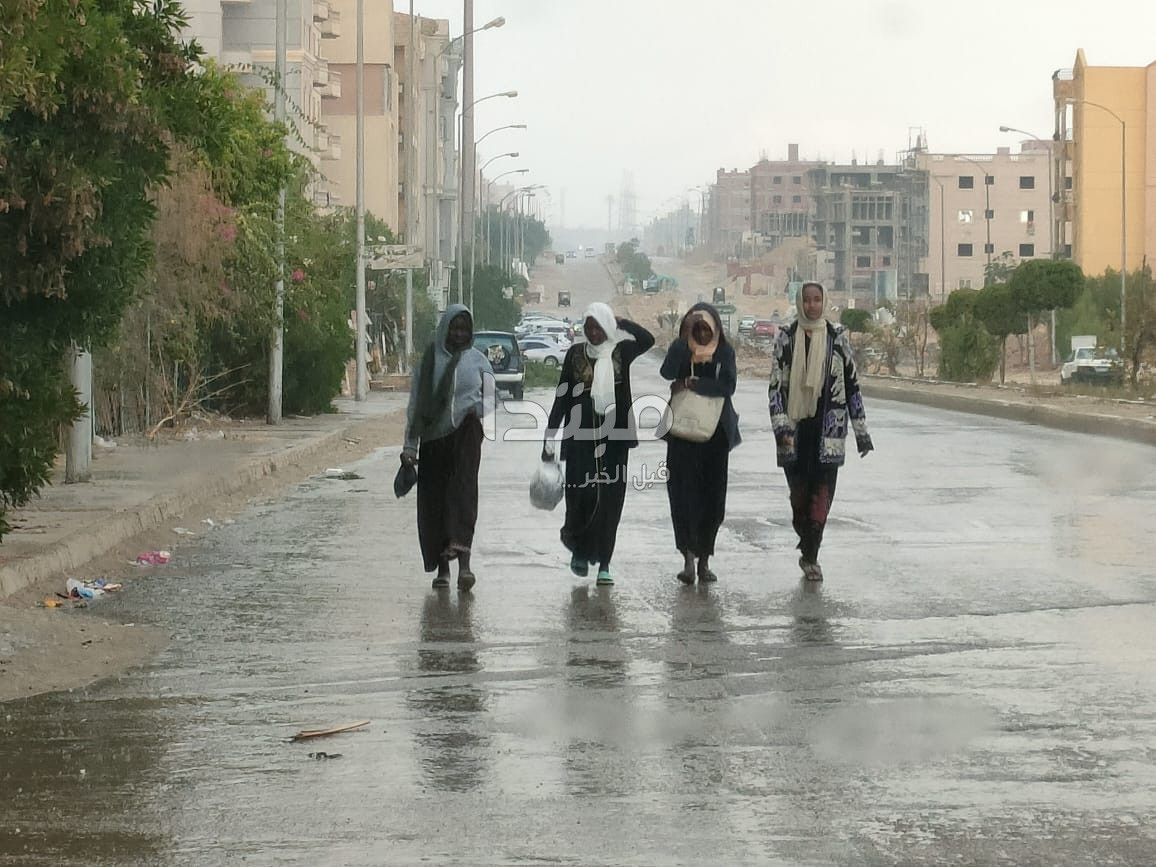 أمطار على مدينة 6 أكتوبر