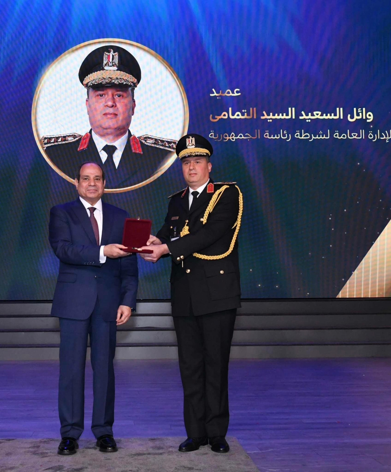 حضور السيسى لاحتفالية عيد الشرطة