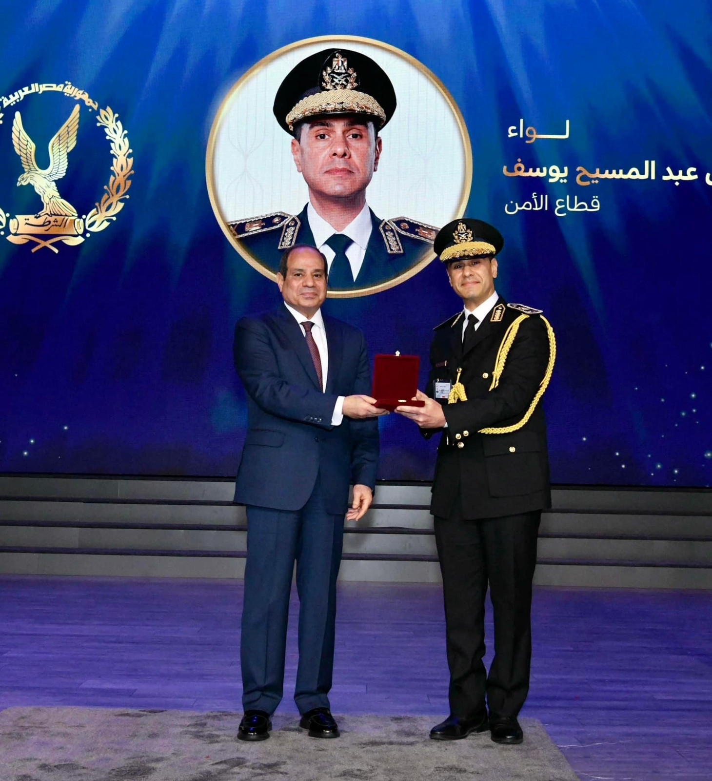 حضور السيسى لاحتفالية عيد الشرطة