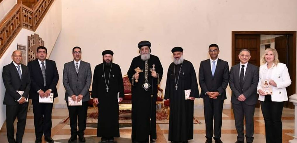 البابا تواضروس يستقبل كهنة ومجلس كنيسة مدينتى