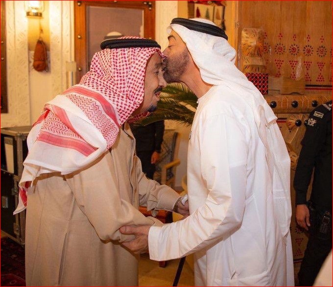 الملك سلمان ومحمد بن زايد