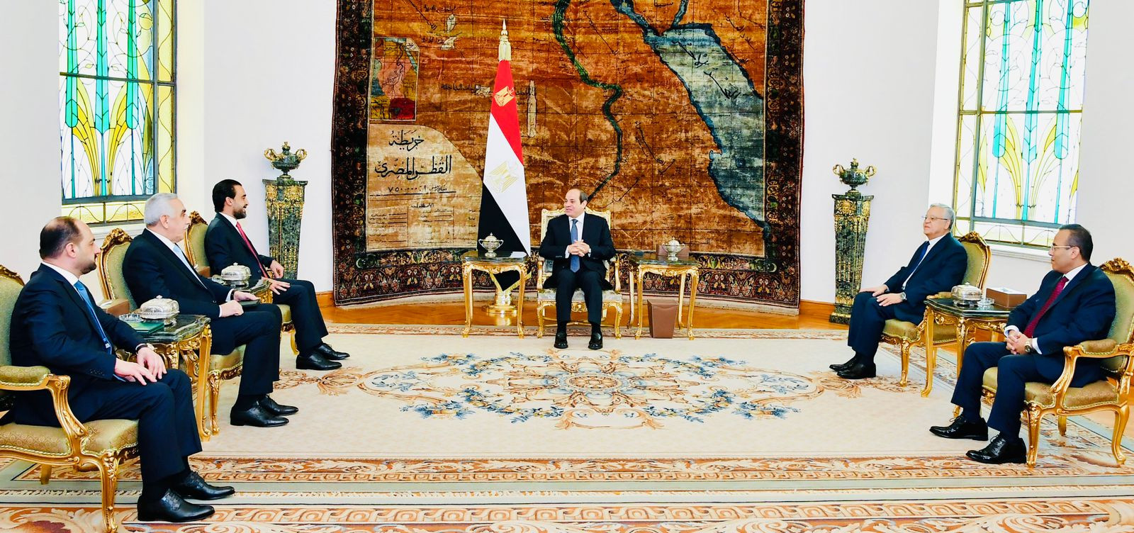 استقبال الرئيس السيسى لرئيس مجلس النواب العراقى