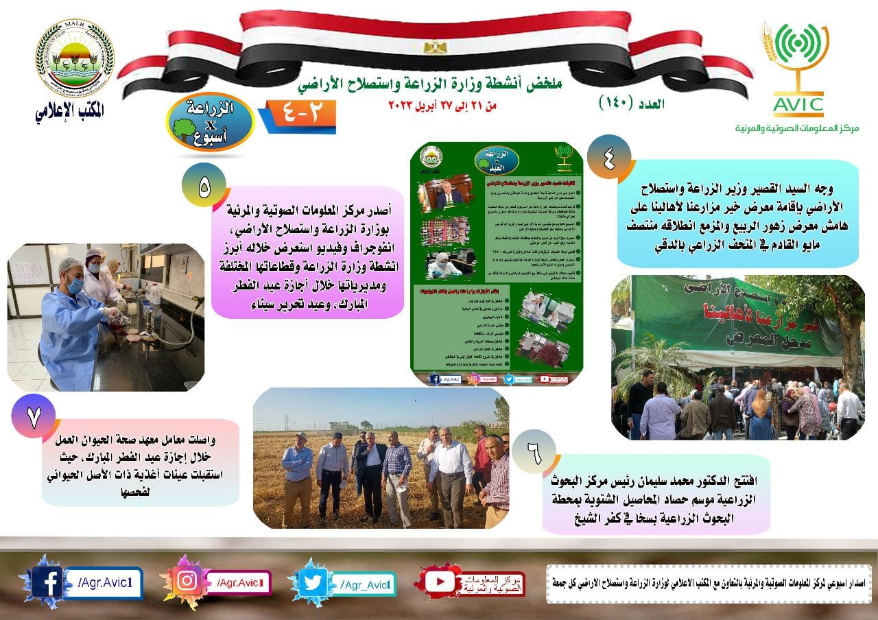 حصاد الزراعة فى أسبوع