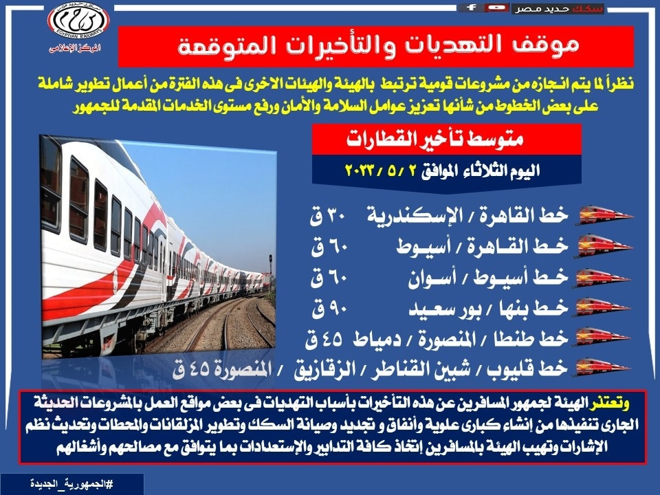 تأخيرات القطارات