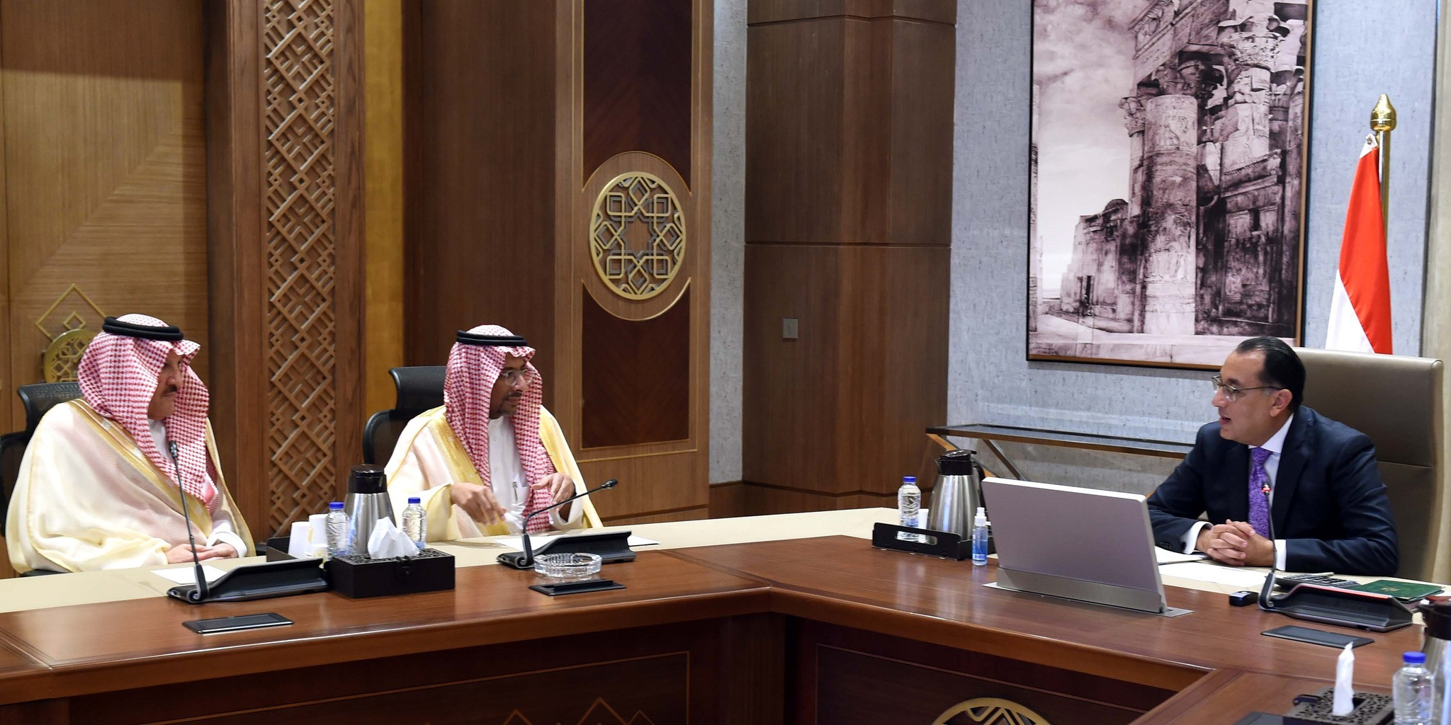 لقاء مدبولى مع وزير الصناعة السعودى