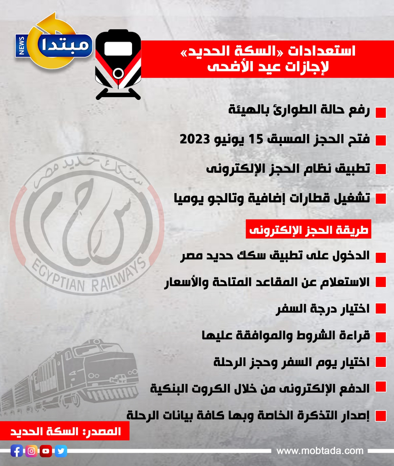 استعدادات السكة الحديد