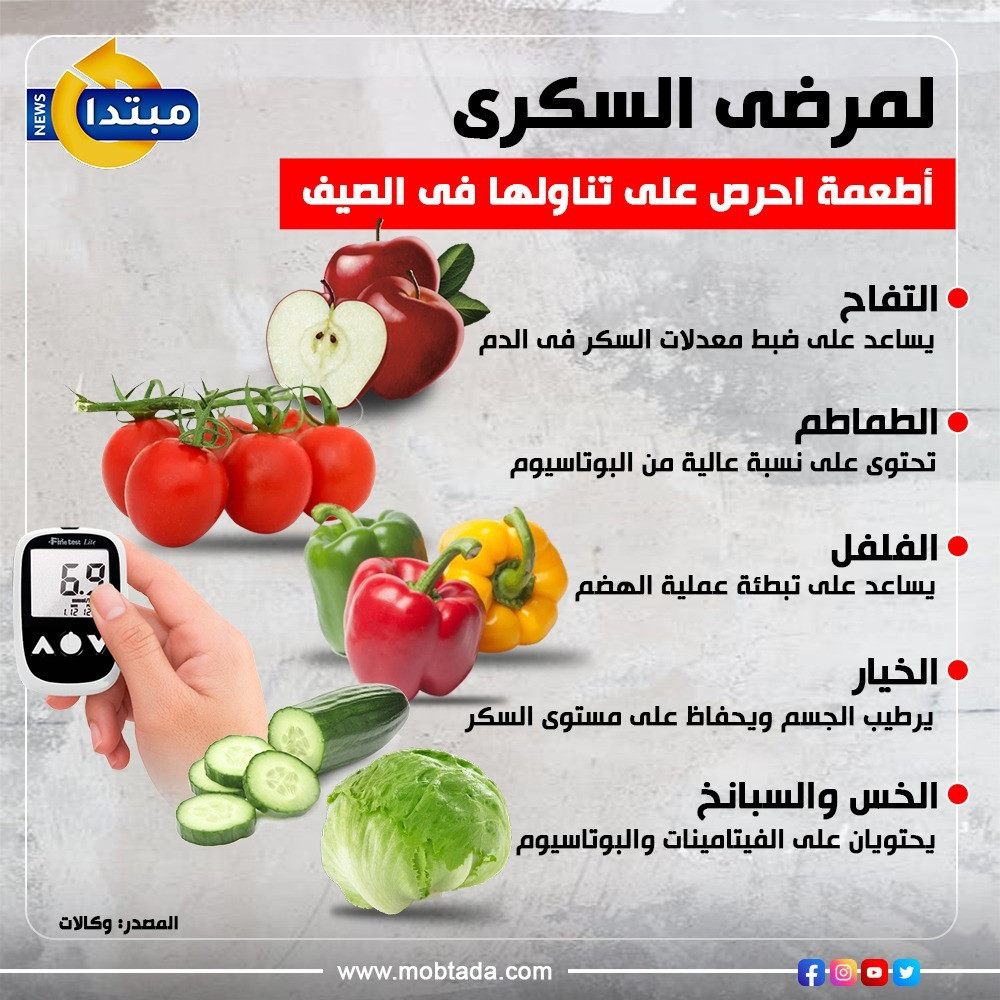 أطعمة لمرضى السكرى