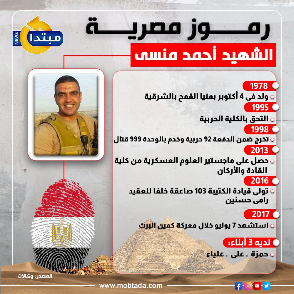 رموز مصرية.. الشهيد أحمد منسى (إنفوجراف)