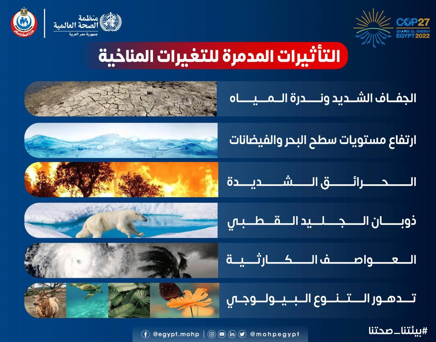 6 تأثيرات مدمرة للتغيرات المناخية