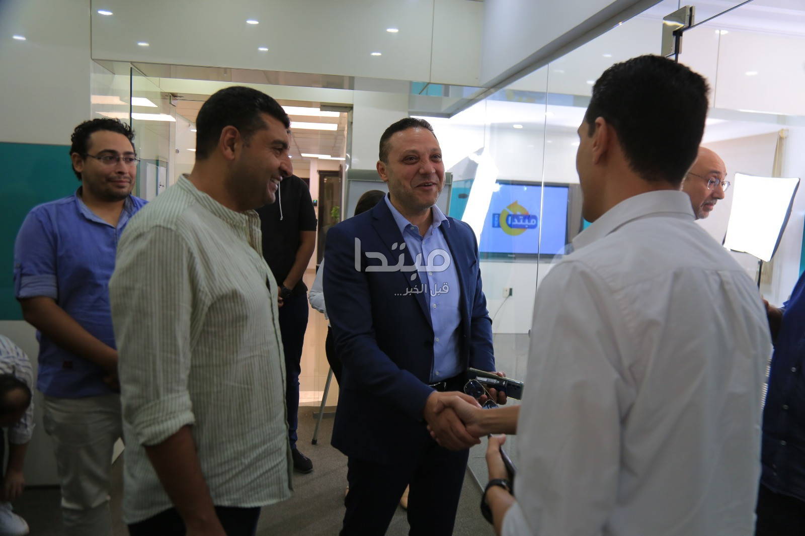 عبد الفتاح مصطفى يزور موقع مبتدا