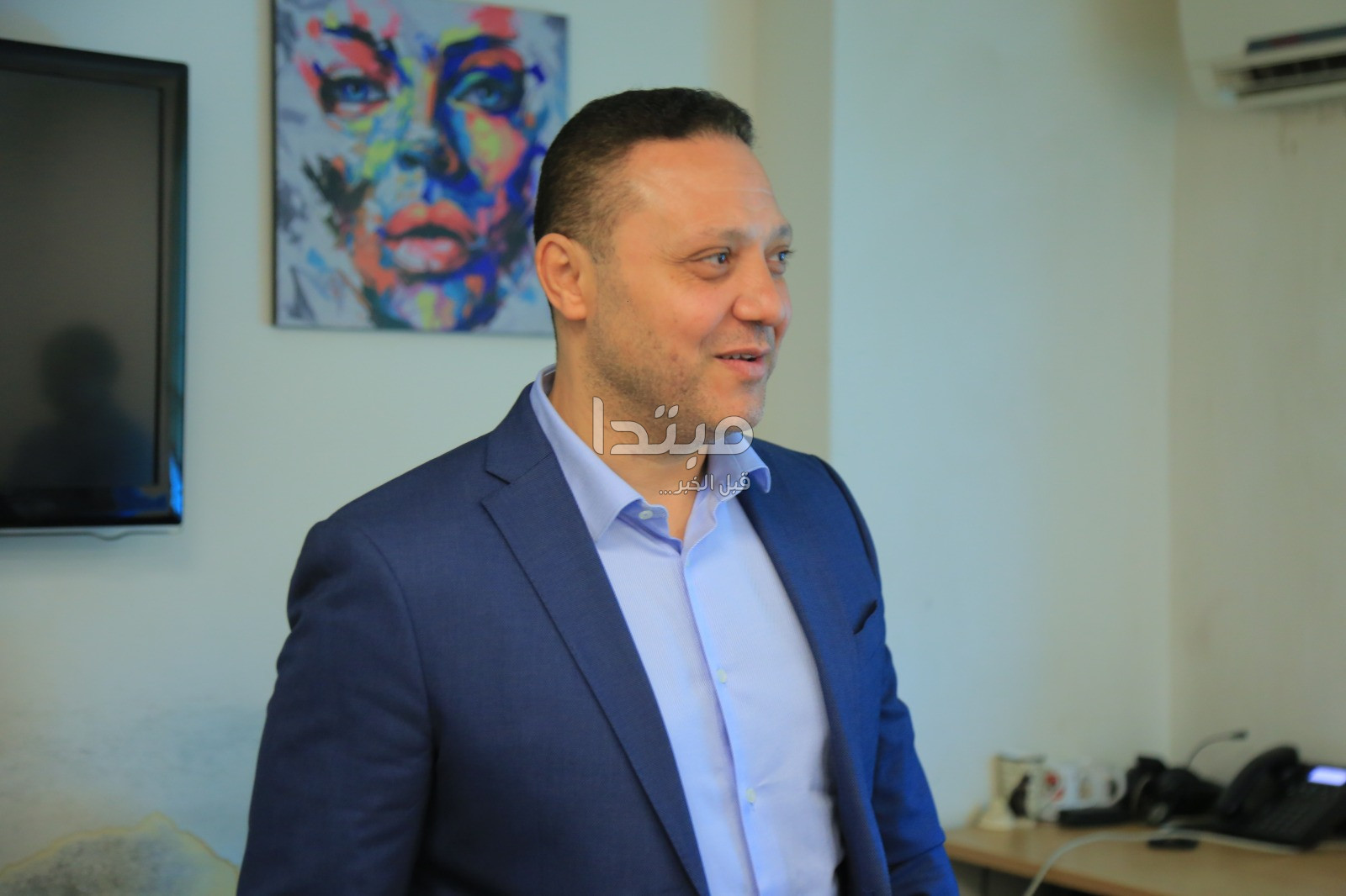 عبد الفتاح مصطفى يزور موقع مبتدا