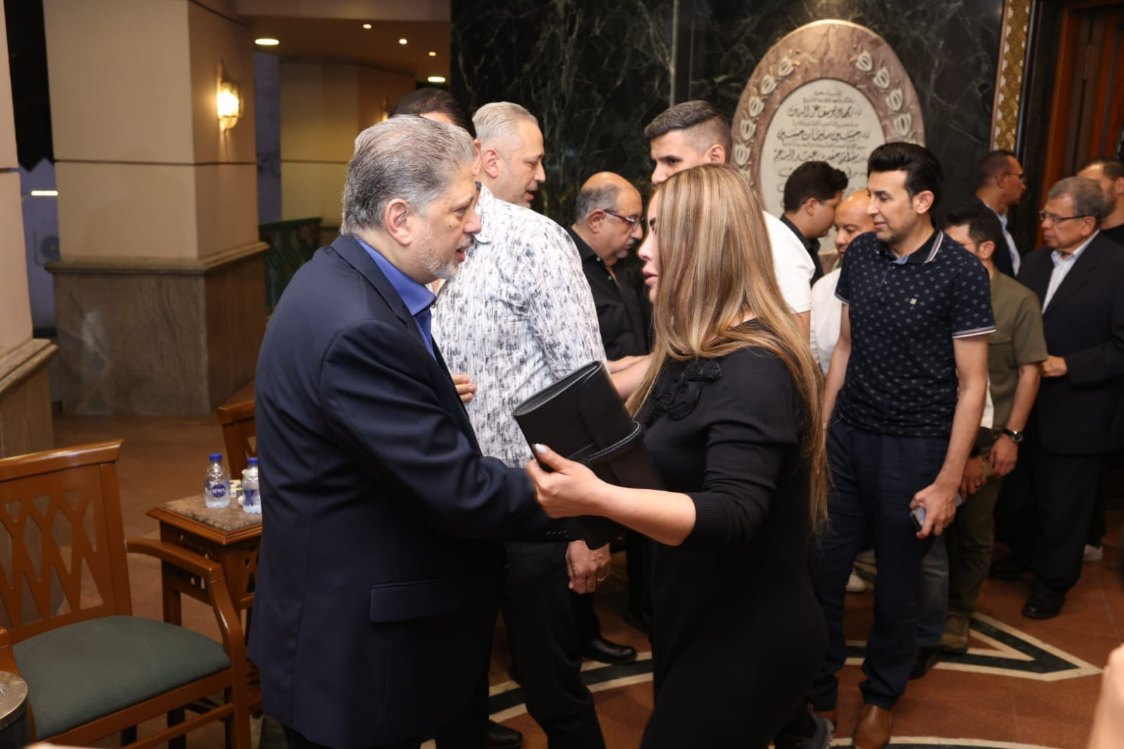 عزاء والدة تامر أمين