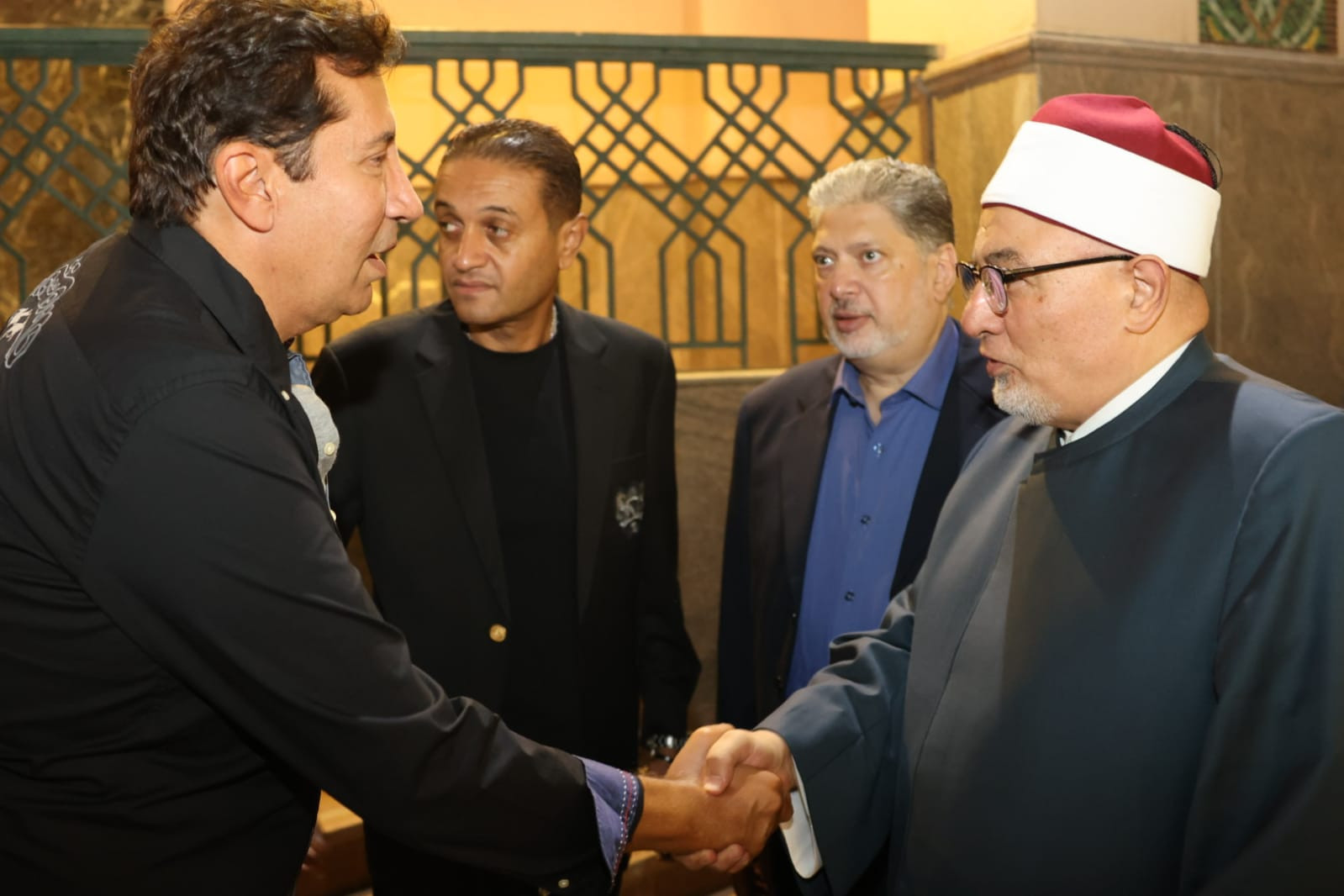 عزاء والدة تامر أمين