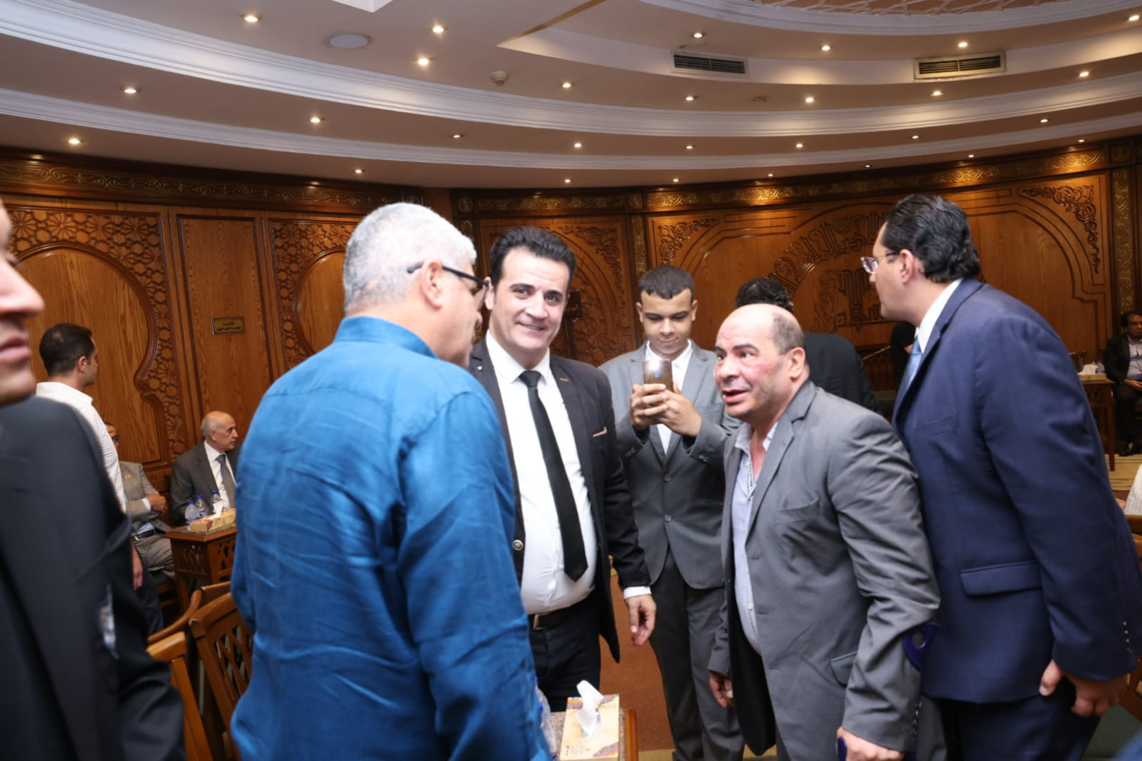 عزاء والدة تامر أمين