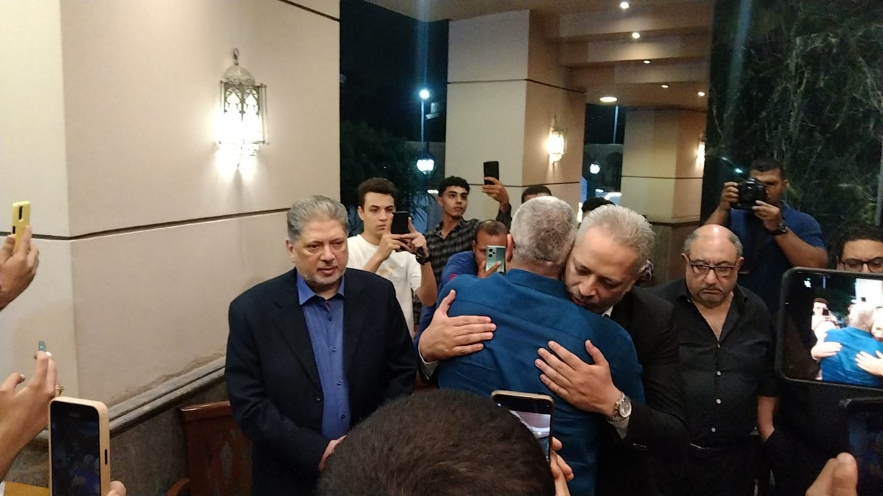 عزاء والدة تامر أمين