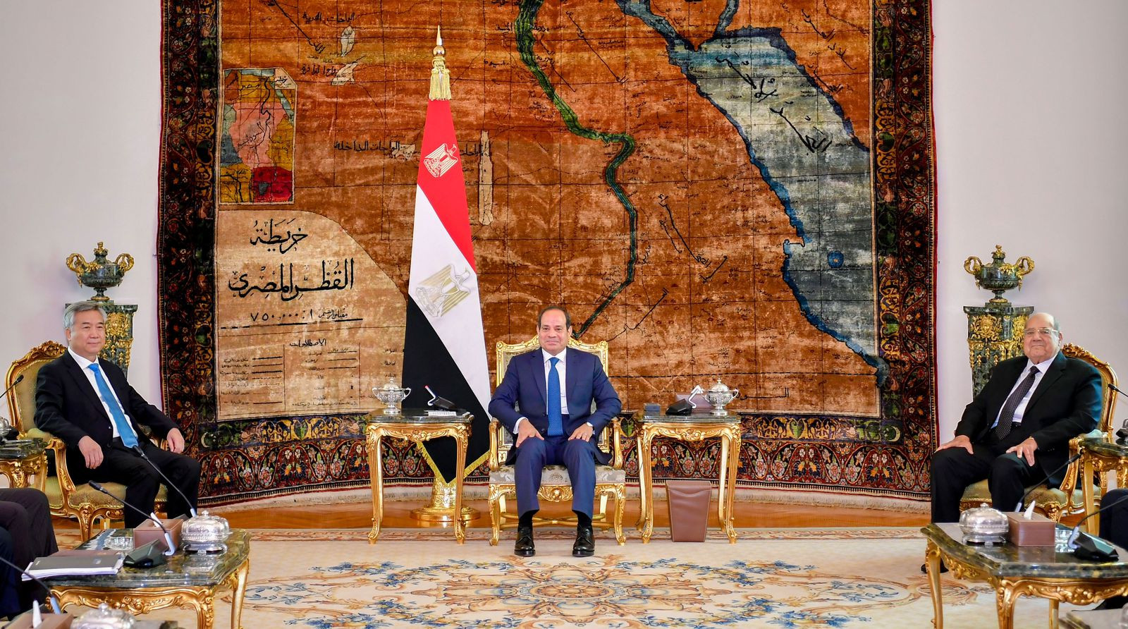 الرئيس السيسي خلال اللقاء