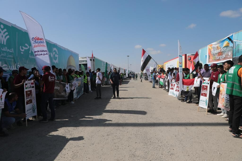 قافلة المساعدات لفلسطين