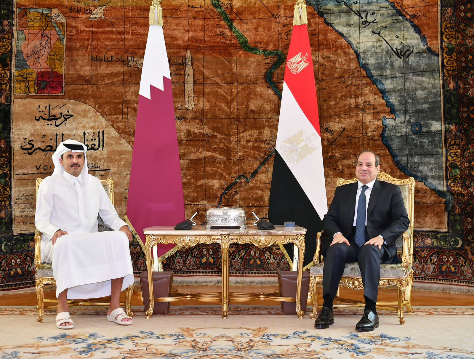 الرئيس السيسي وأمير قطر