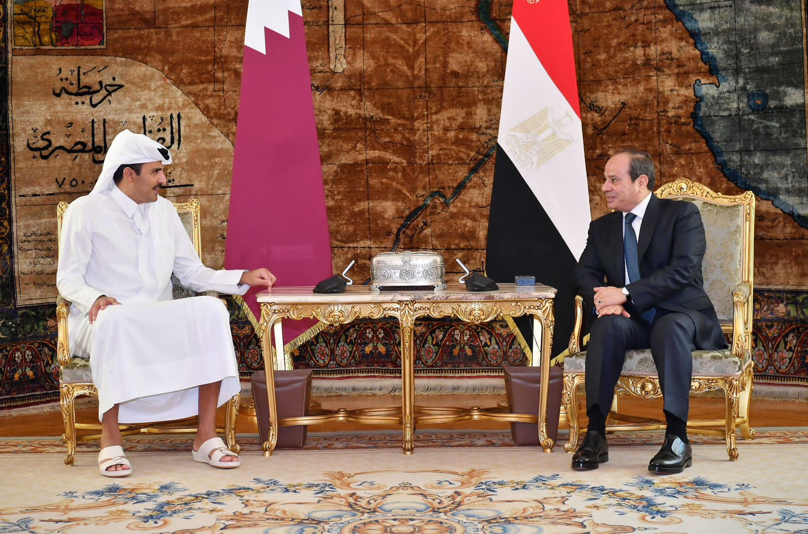 الرئيس السيسي وأمير قطر