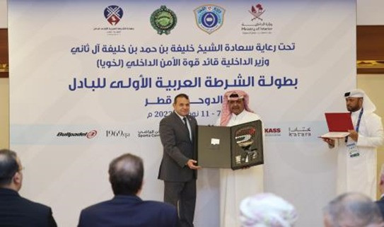 البعثة الرياضية للبادل بوزارة الداخلية تفوز ببطولة الشرطة العربية