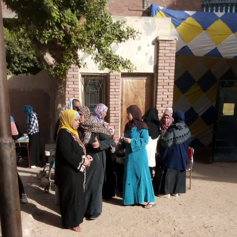 فتح باب التصويت بدير مواس المنيا