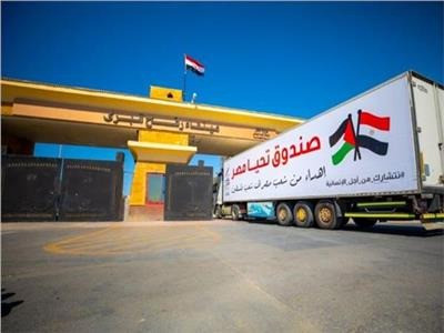 قافلة مساعدات مصرية تضم 174 شاحنة تدخل غزة عبر معبر رفح