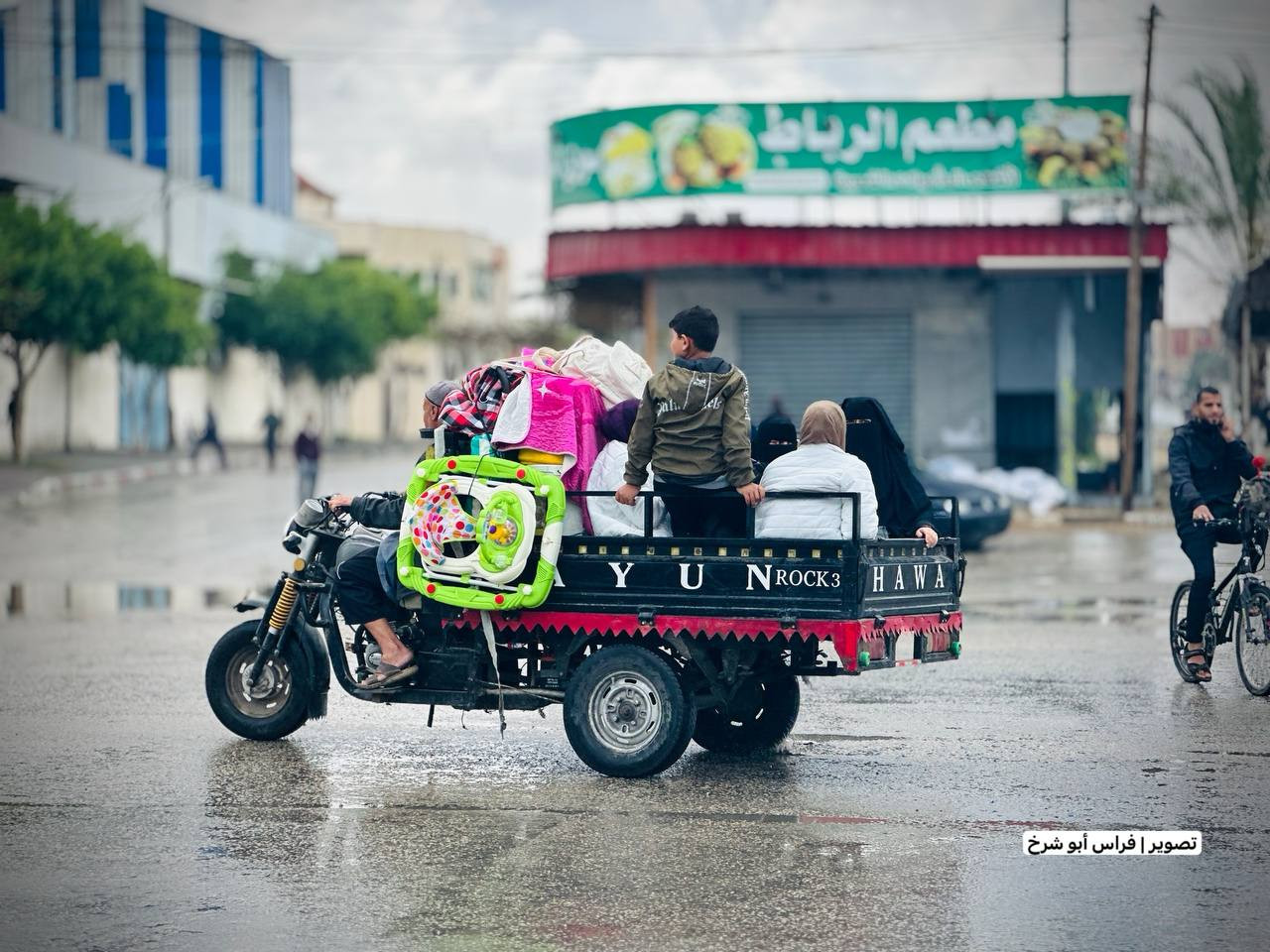 نزوح أهالي رفح نزوح أهالي رفح