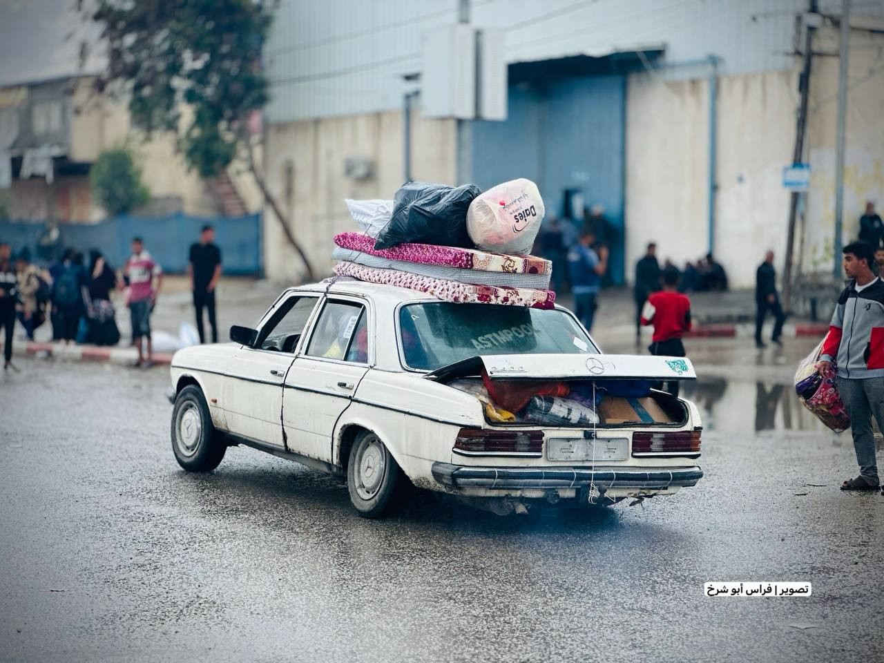 نزوح أهالي رفح نزوح أهالي رفح