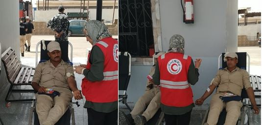 حملة للتبرع بالدم بمديرية أمن المنوفية