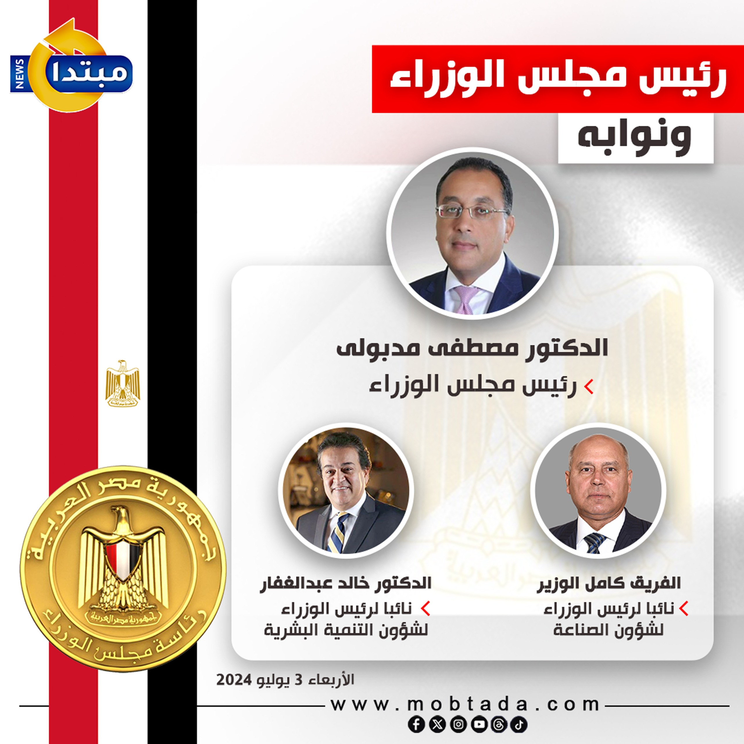 رئيس مجلس الوزراء ونوابه رئيس مجلس الوزراء ونوابه
