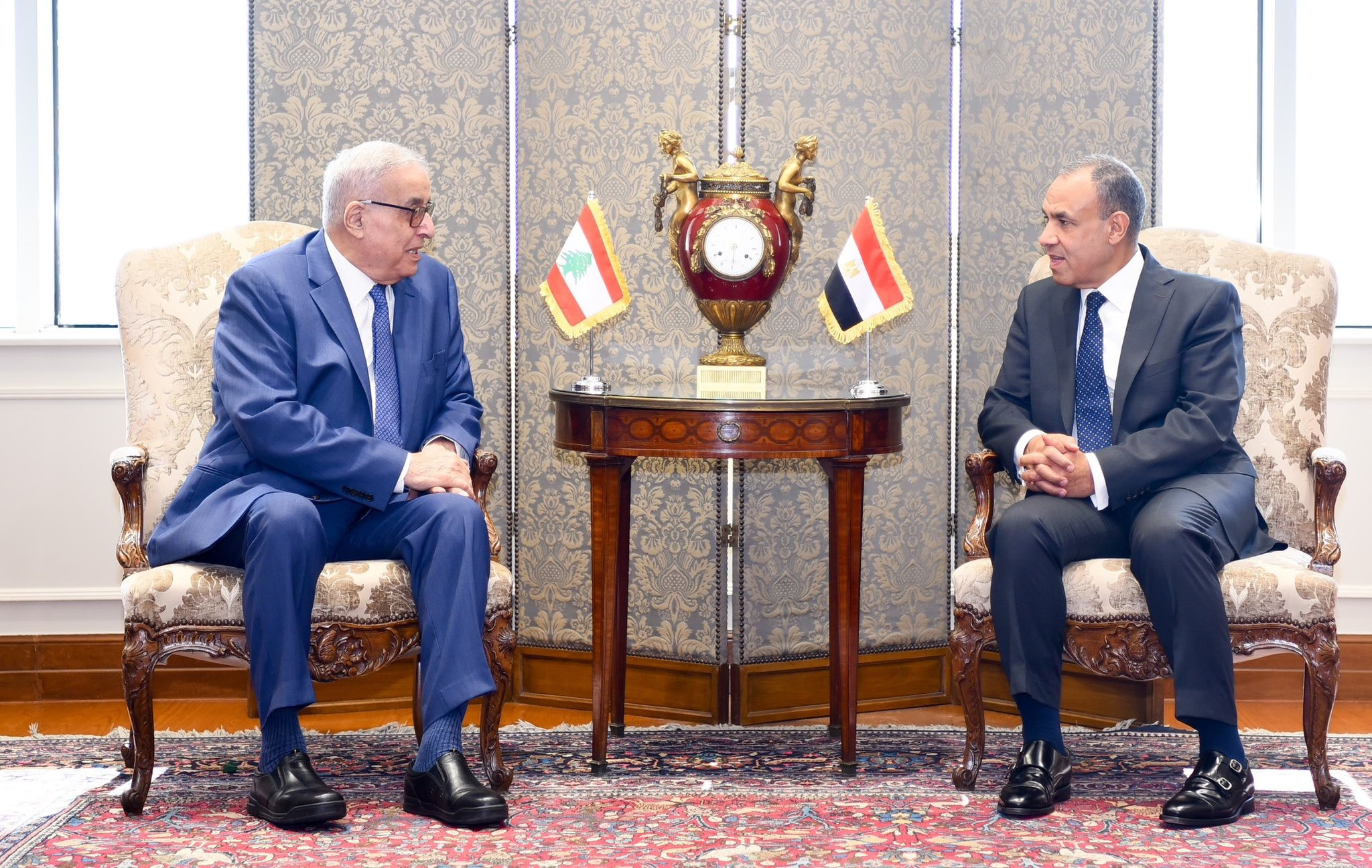 وزيرا خارجية مصر ولبنان