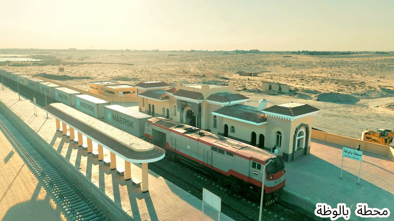 عبور أول قطار حاويات إلى سيناء
