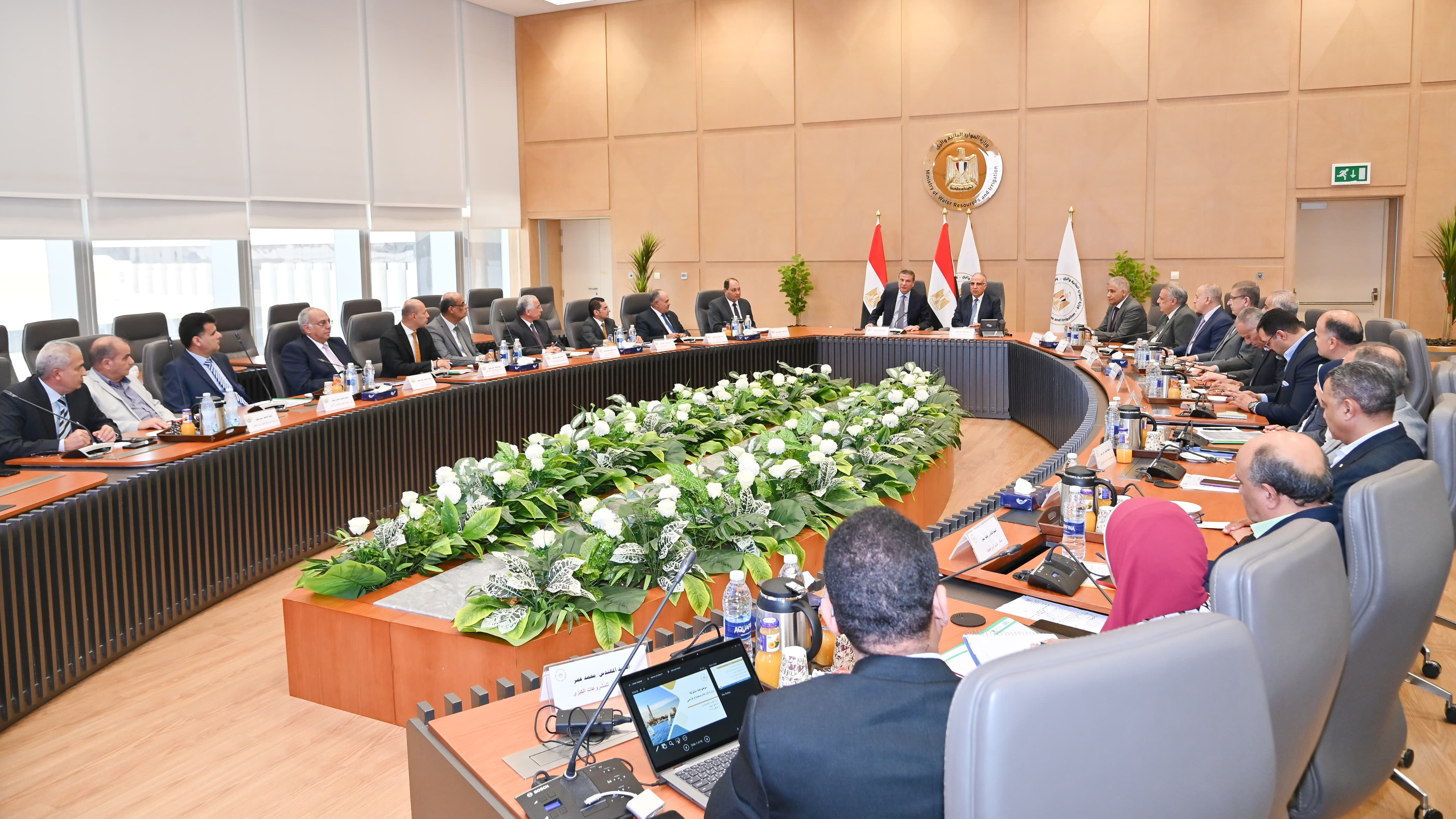 وزيرا الزراعة والري خلال الاجتماع وزيرا الزراعة والري خلال الاجتماع