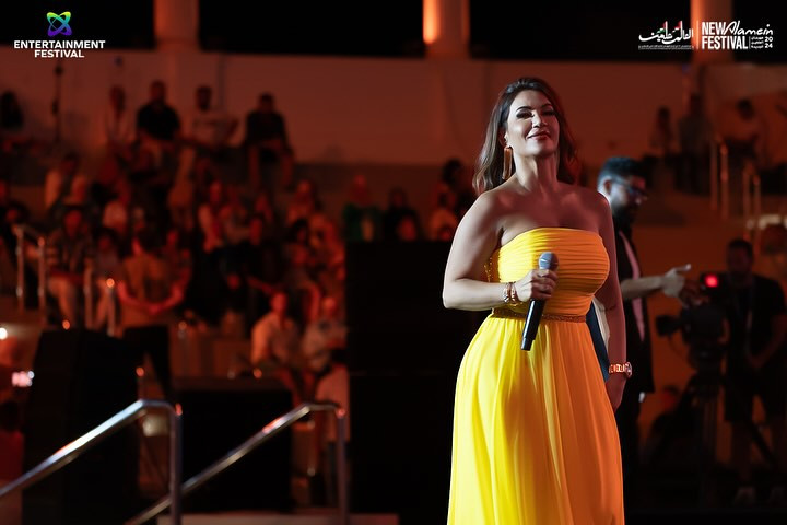 ديانا حداد في حفلها بمهرجان العلمين الجديدة
