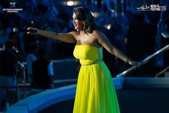 ديانا حداد في حفلها بمهرجان العلمين الجديدة