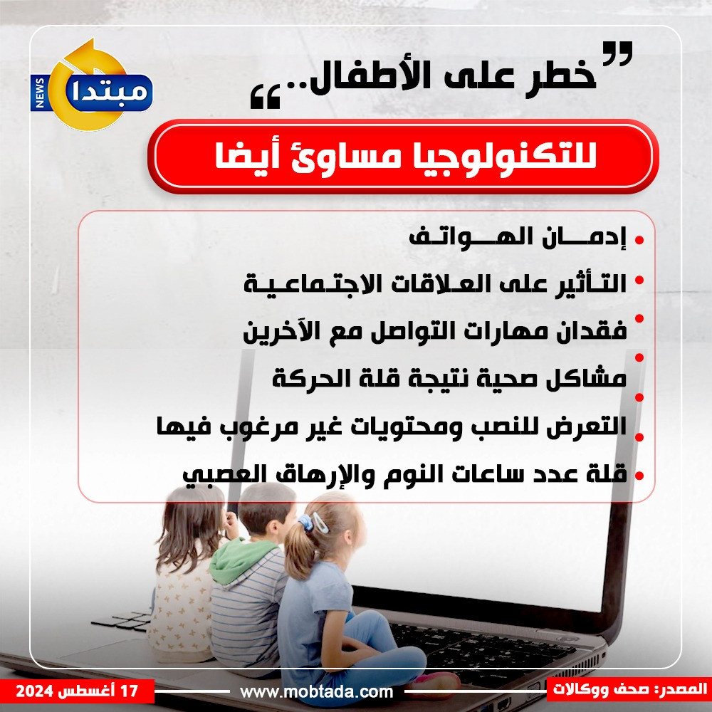 مساوئ التكنولوجيا على الأطفال مساوئ التكنولوجيا على الأطفال