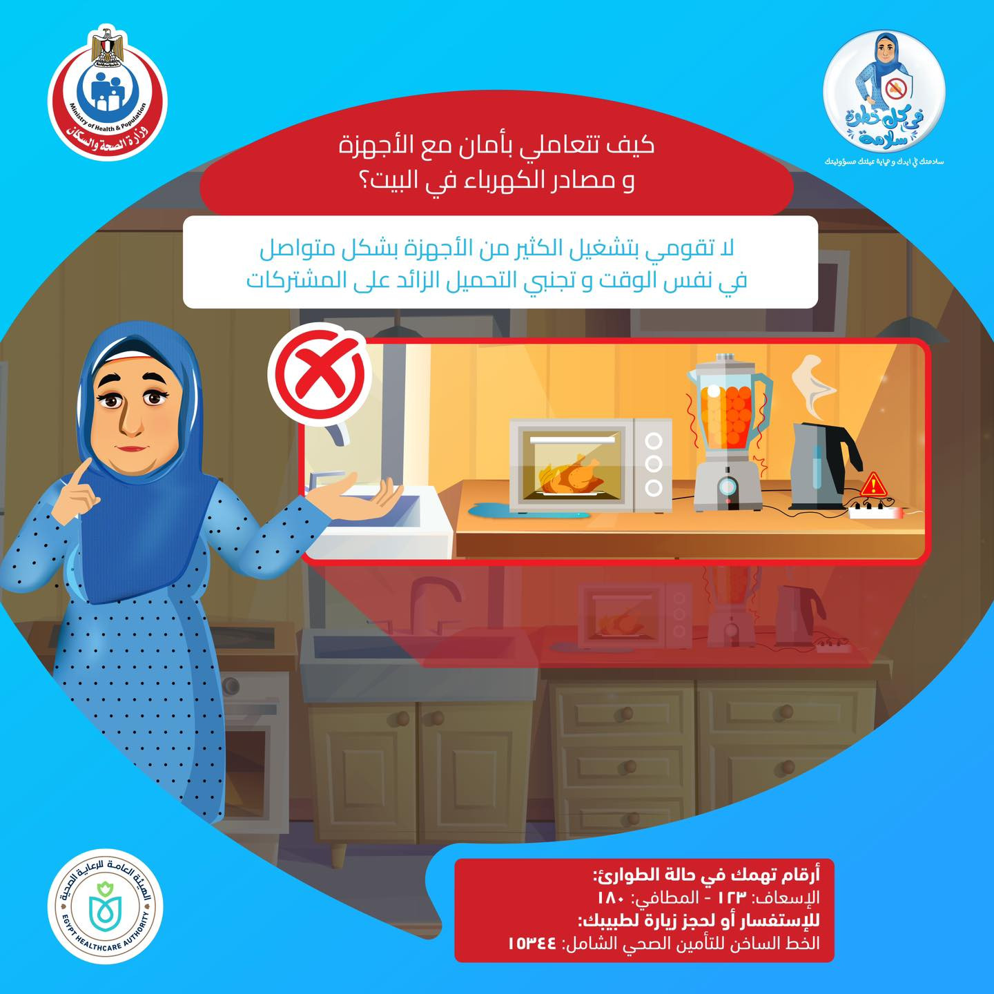 خطورة التحميل الزائد على مشتركات الكهرباء