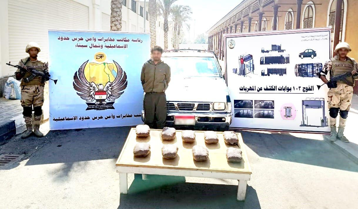 جهود قوات حرس الحدود في ضبط المهربين