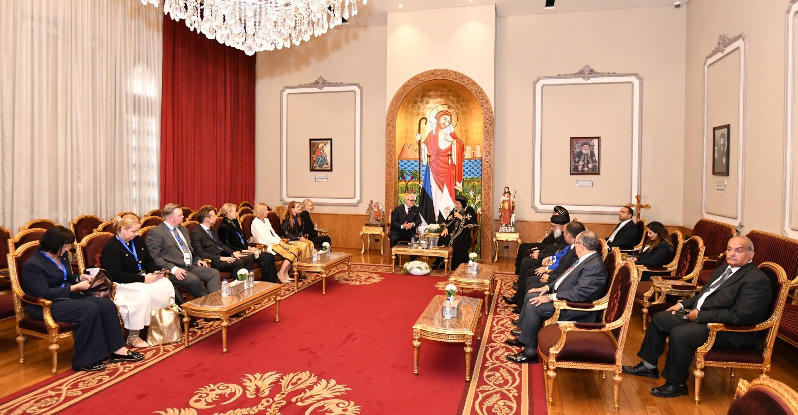 لقاء البابا تواضروس مع رئيس إستونيا