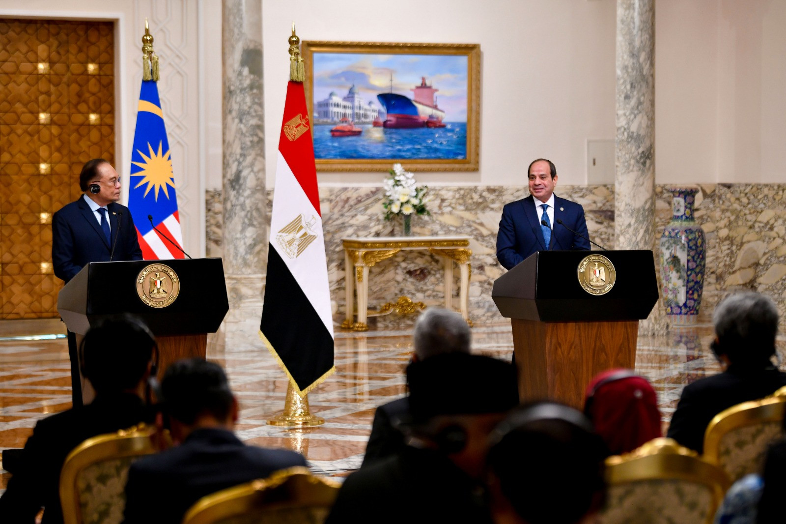 الرئيس السيسي ونظيره الماليزي