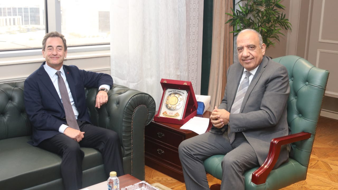 وزير الكهرباء وسفير فرنسا بالقاهرة