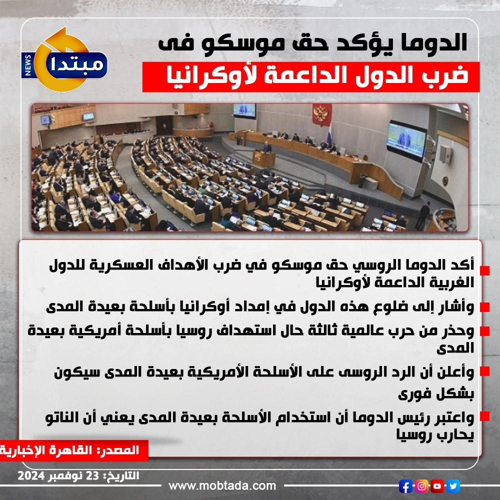 الدوما يؤكد حق موسكو في ضرب أهداف غربية