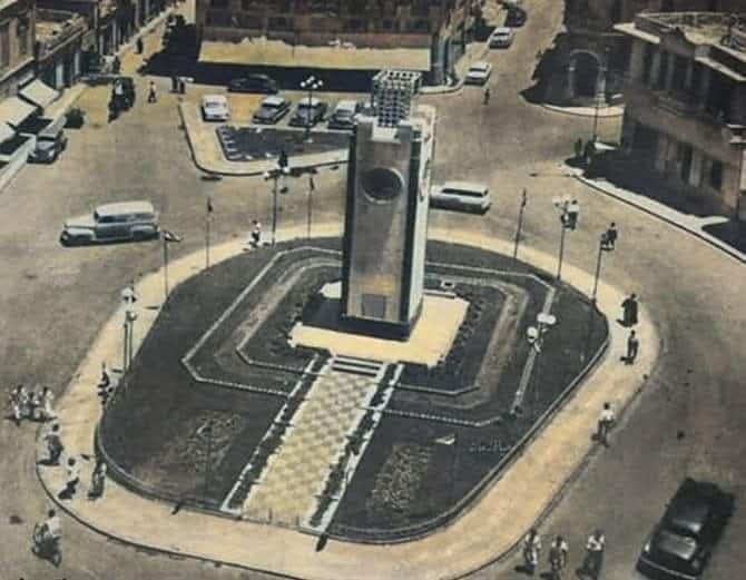 ميدان الساعة في طنطا سنة 1960