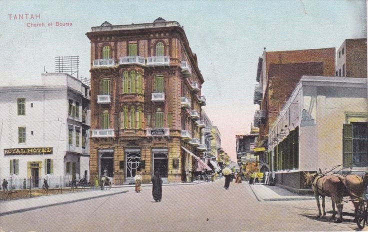 شارع البورصة بطنطا سنة 1908