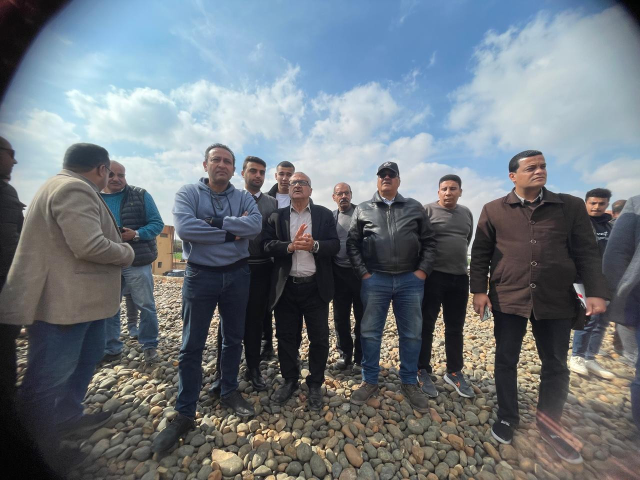 صور تسليم مدفن الصحى بلبيس