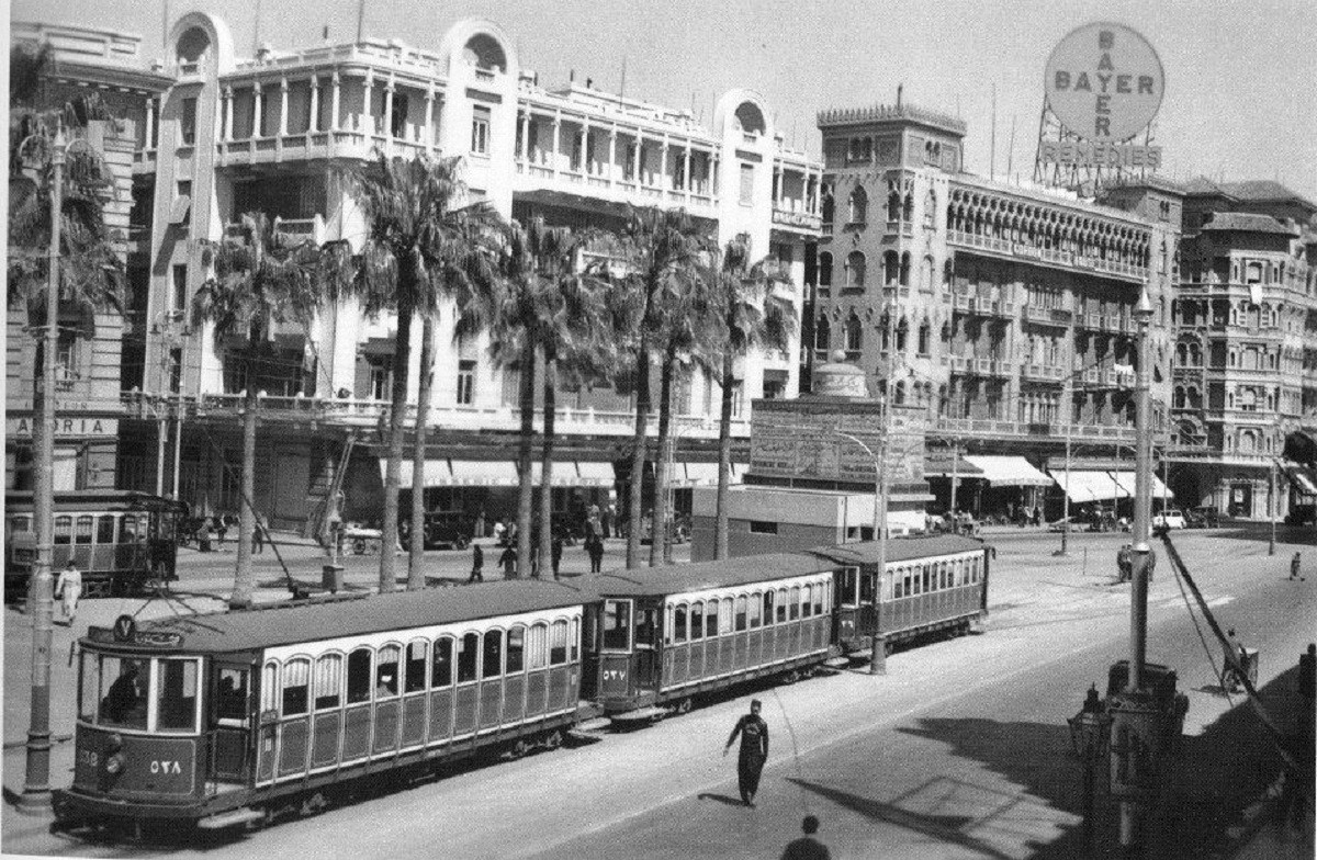 صورة نادرة لترام الإسكندرية عام 1930