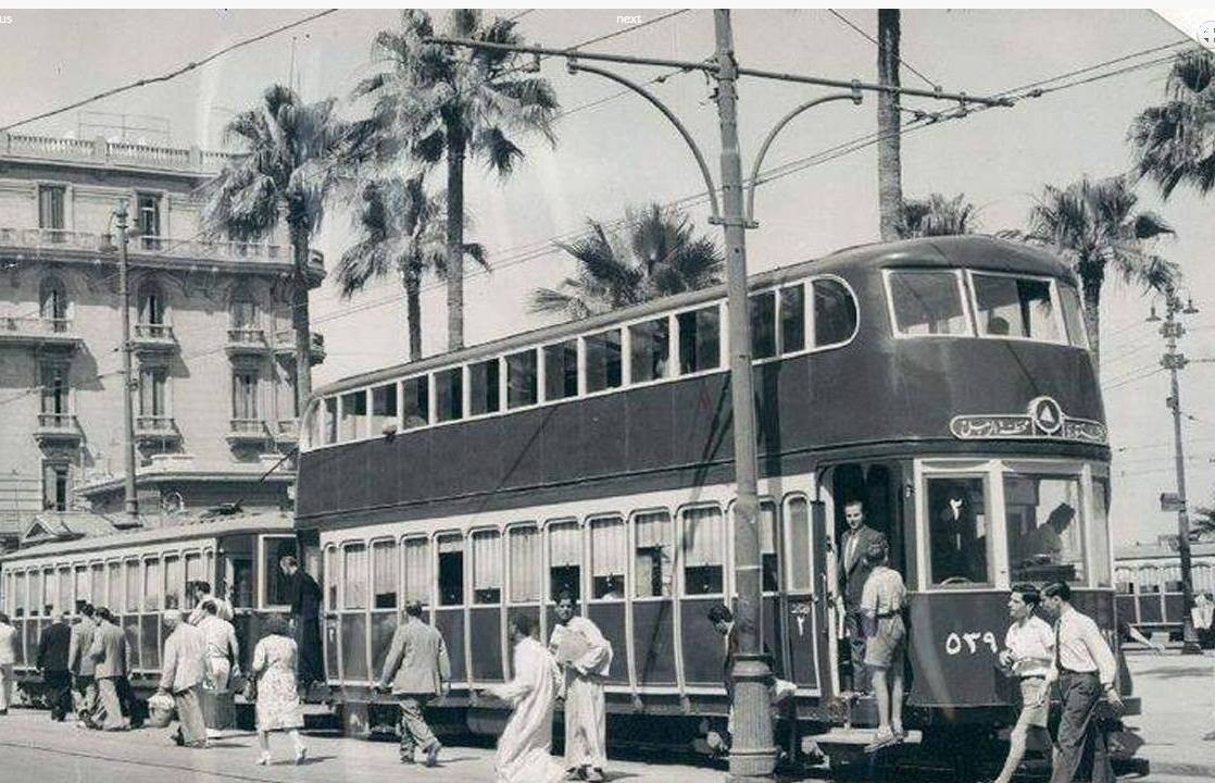 صورة نادرة لترام الإسكندرية عام 1930