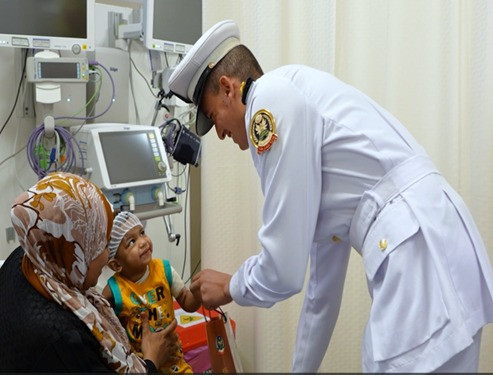 نظمت وزارة الداخلية، زيارة لـ طلبة وطالبات أكاديمية الشرطة إلى مستشفى