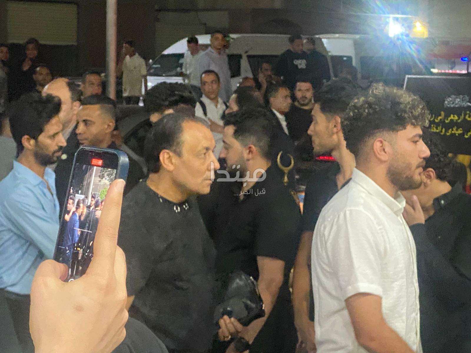 عزاء المطرب الشعبي أحمد عامر